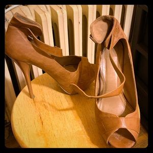 Tan sexy heels